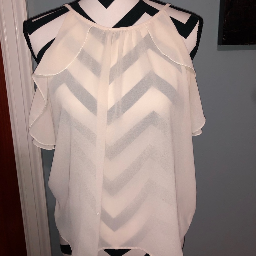 Sheer Cream Blouse